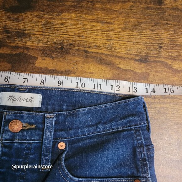 Madewell Jeans 27 P Skinny 10" High Rise Hayes Wash Tummy Control Stretch Denim - Picture 9 of 14